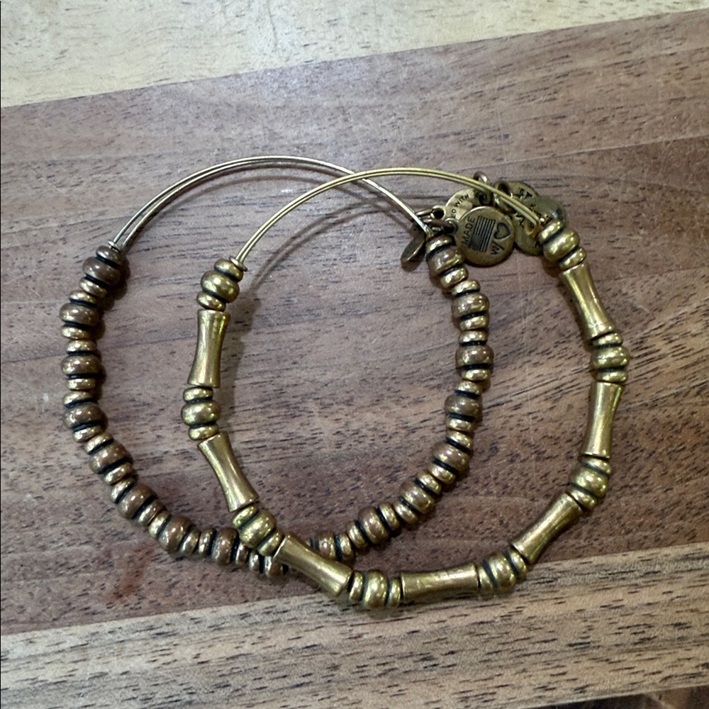 Alex and Ani Copper Spellbound Beaded Bangle Bracelets